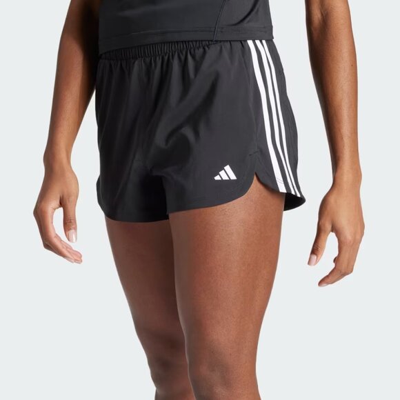 Adidas | Pacer Training 3-Stripes Woven High-Rise Shorts Sz. M - Picture 1 of 8
